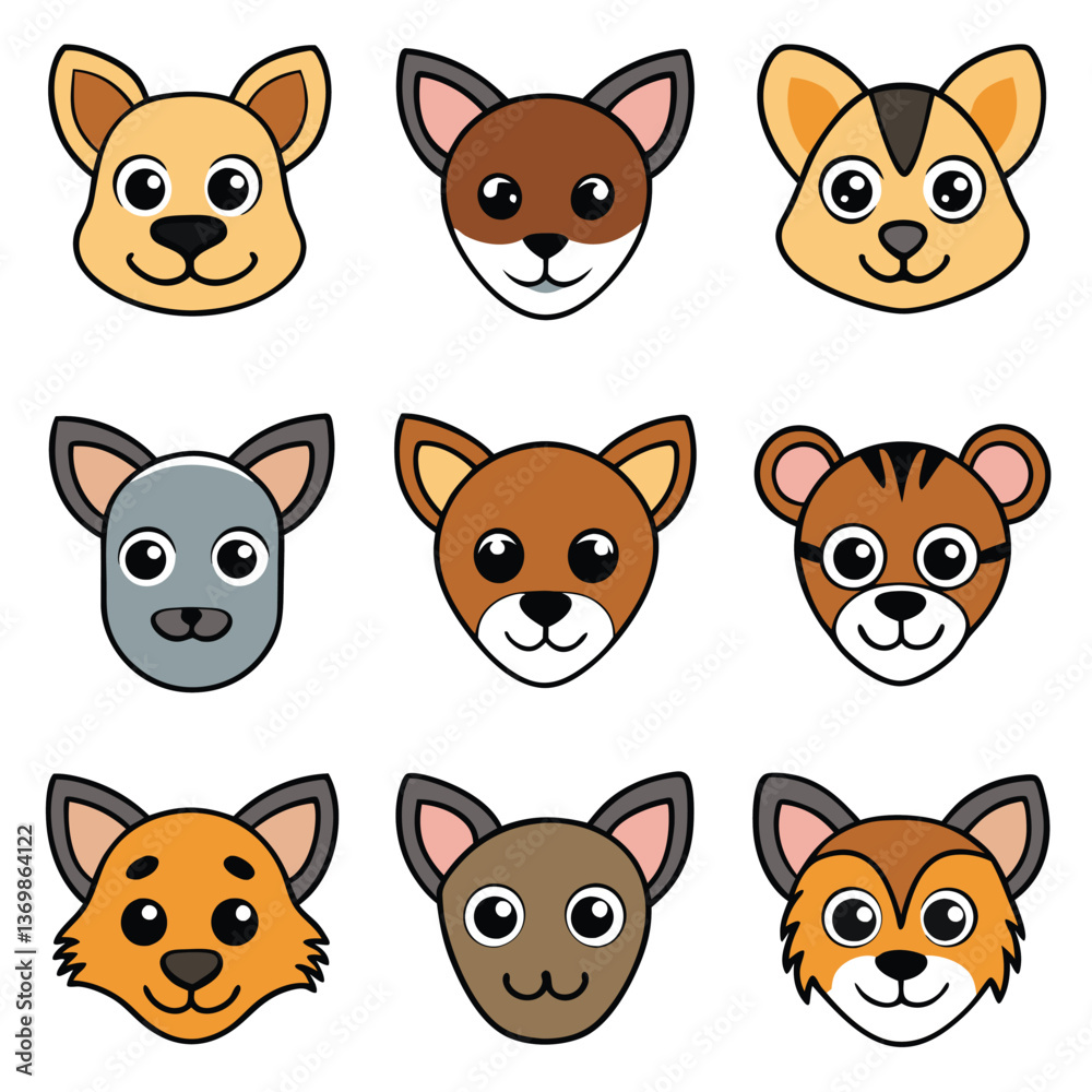 Fototapeta premium A diverse Vector set Illustrator Artwork Design