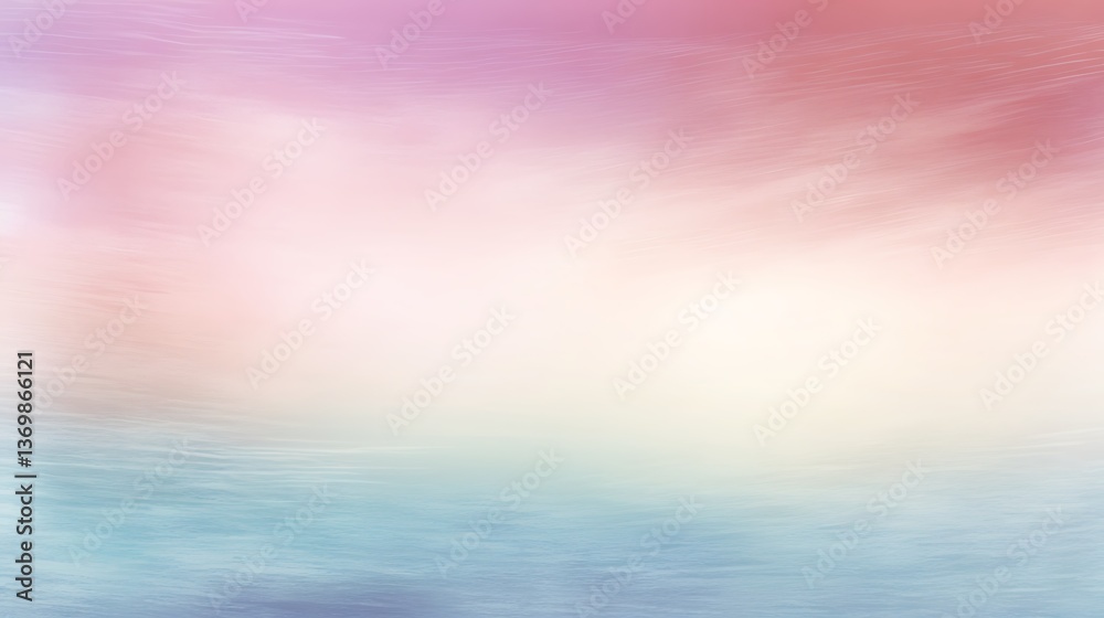 Naklejka premium Abstract Pastel Sky and Ocean Blend