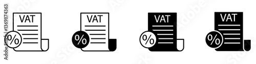 Money and finance icon vector set. Interest and taxes illustration sign collection. Budget and income symbol or logo.
