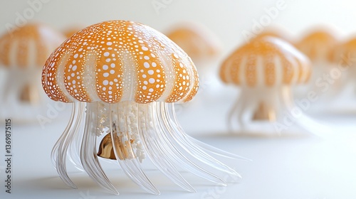 Exquisite Glass Jellyfish Art Sculptures of excellence in splendor beyond compare with grace.