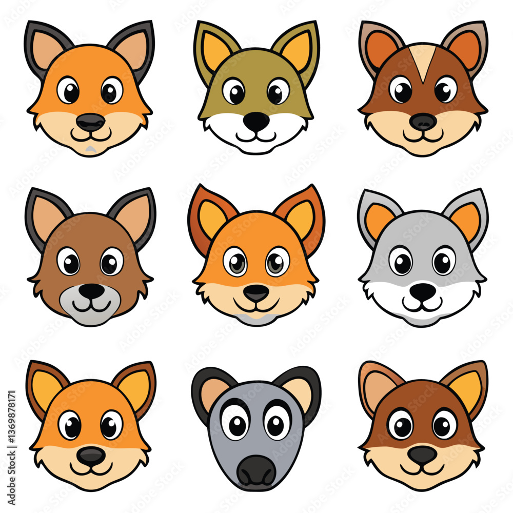 Fototapeta premium A diverse Vector set Illustrator Artwork Design