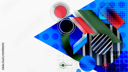 Dynamic complex geometric abstract background
