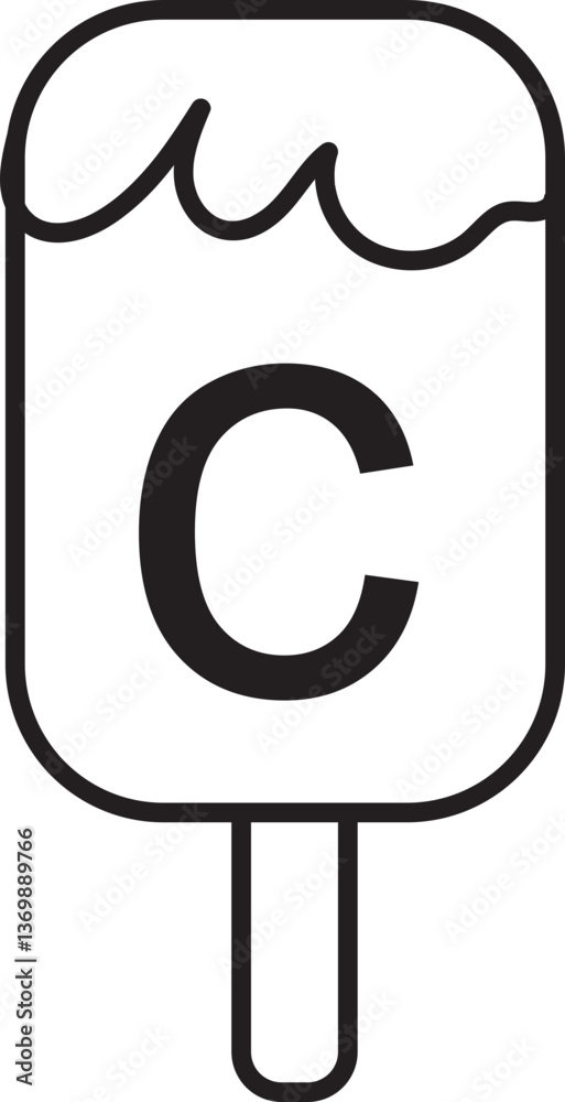 Obraz premium ice cream character