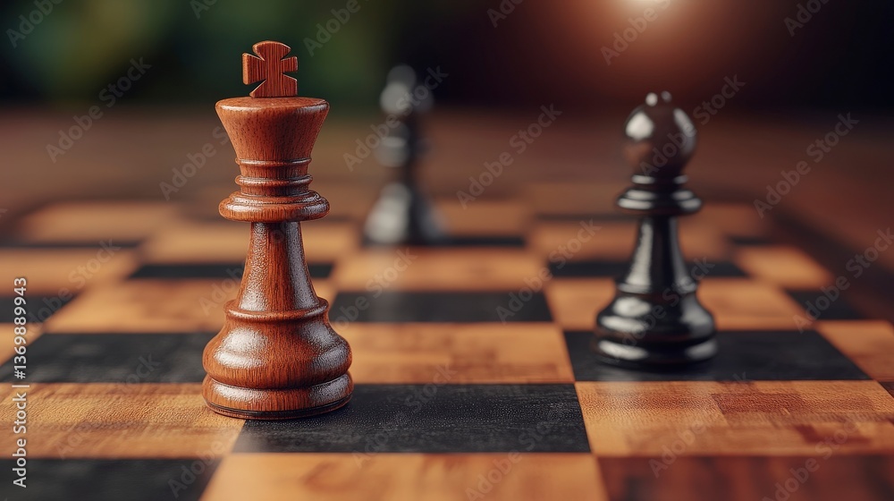 Intricate Chessboard Featuring Currency Symbols as Unique Game Pieces Intricate Chessboard Featuring Currency Symbols as Unique Game Pieces