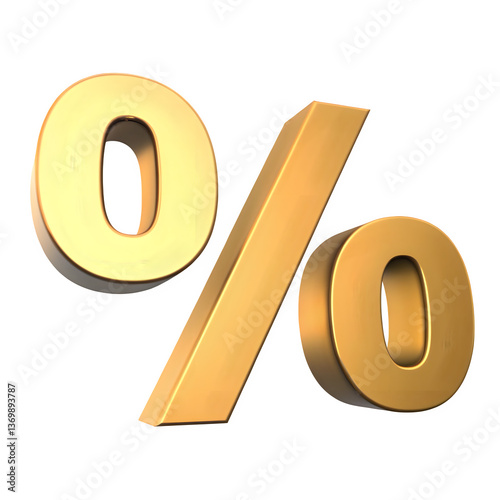 gold percent symbol