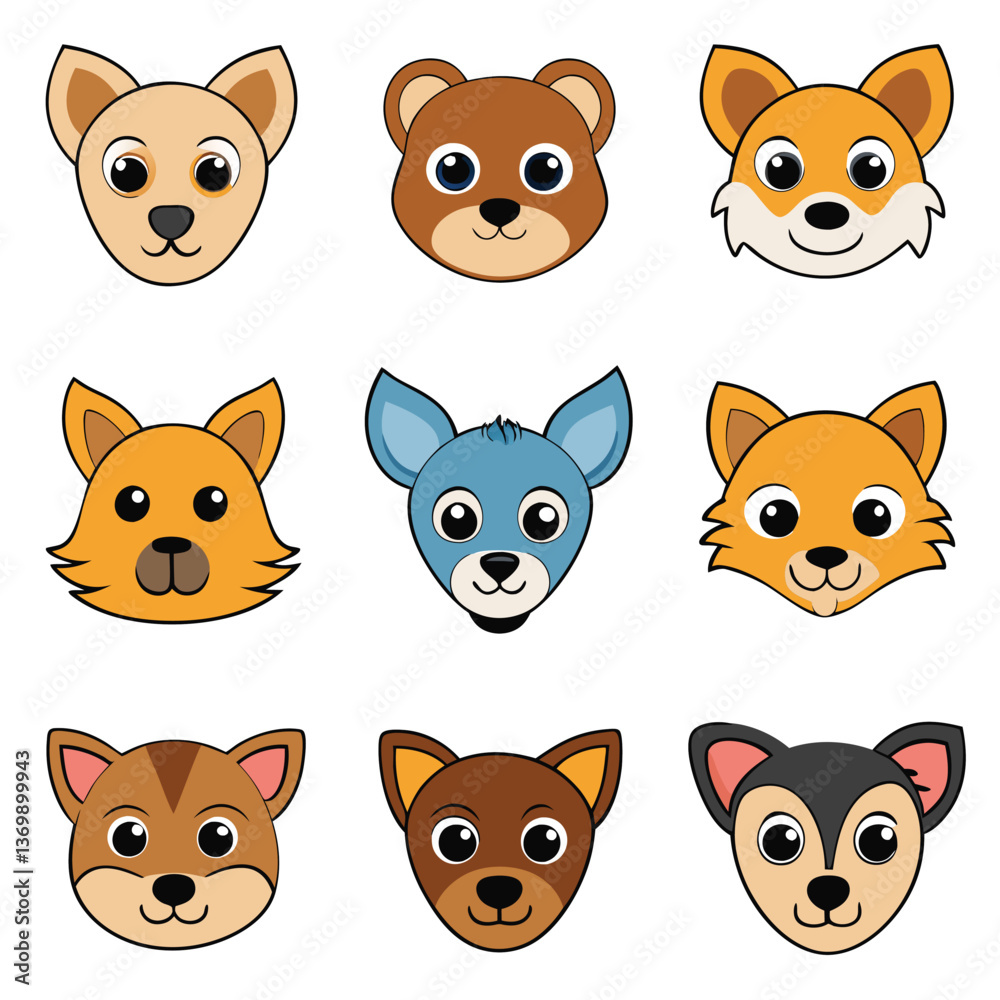 Fototapeta premium A diverse Vector set Illustrator Artwork Design