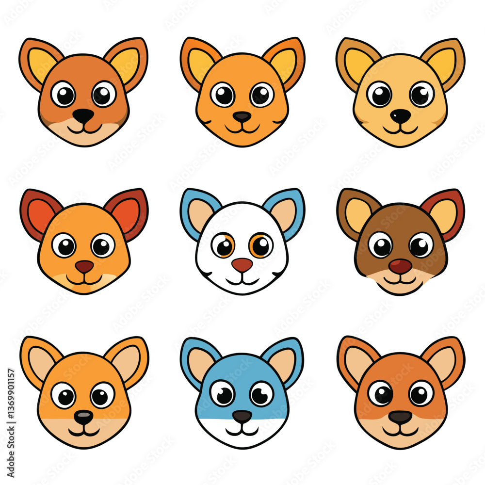 Fototapeta premium A diverse Vector set Illustrator Artwork Design