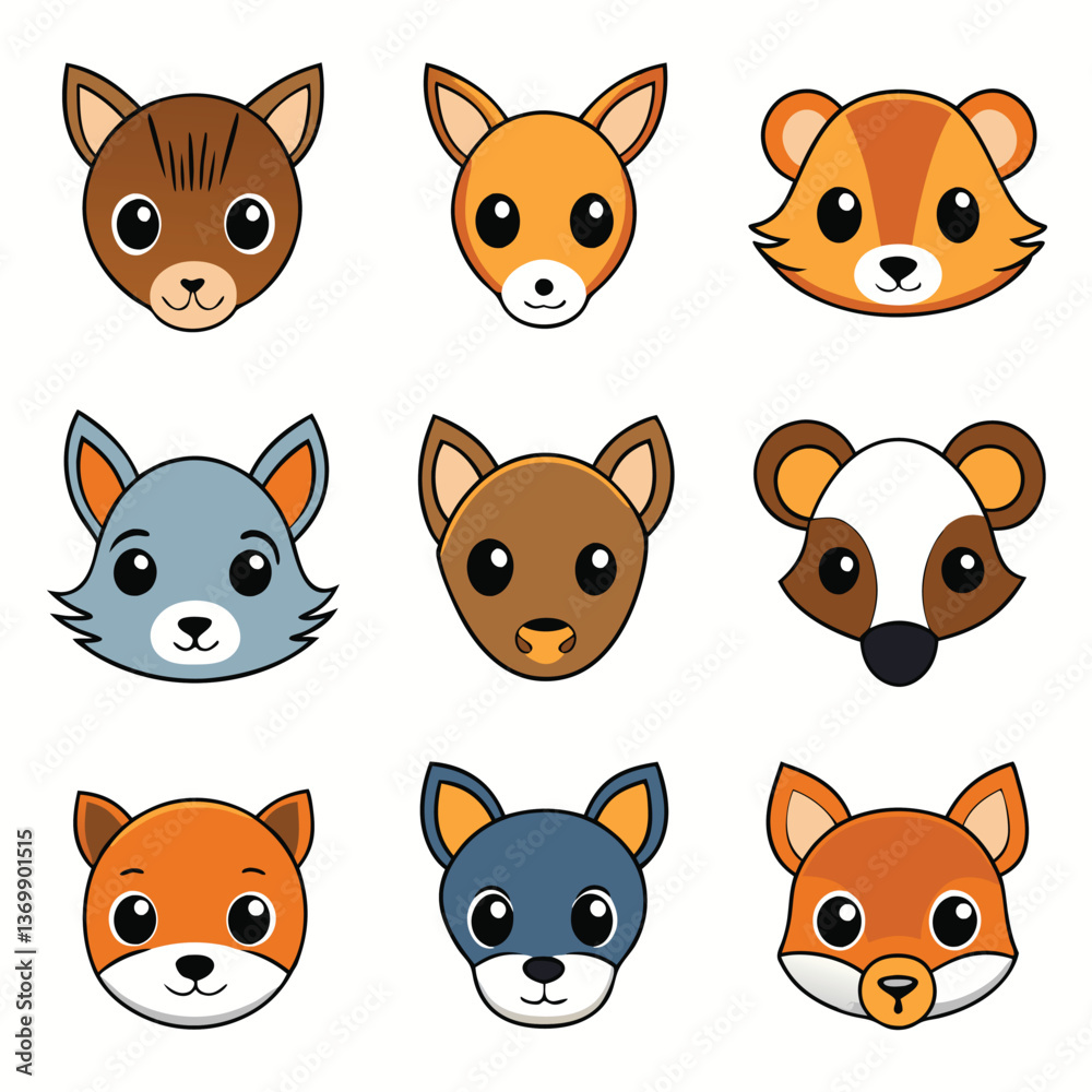 Fototapeta premium A diverse Vector set Illustrator Artwork Design