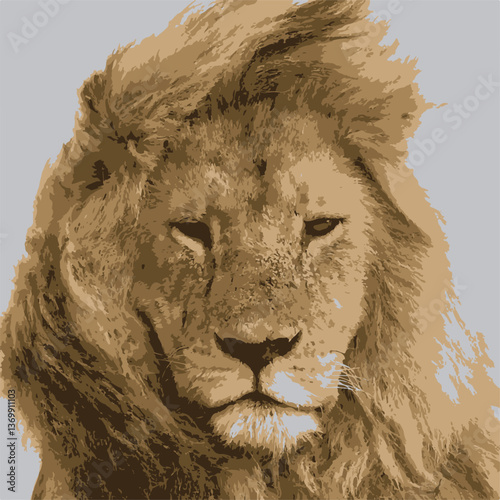 Majestic Lion Portrait