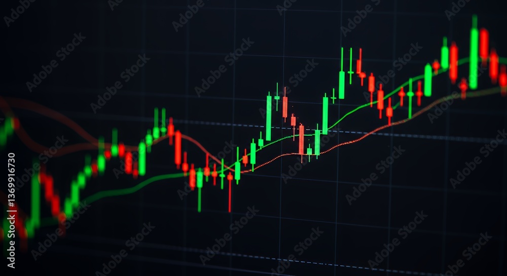 Stock Market Chart Data Showing Candlestick Pattern Stock Market Chart Data Showing Candlestick Pattern