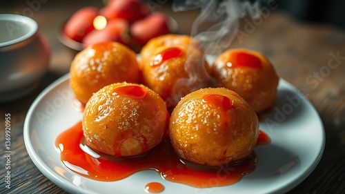 Wallpaper Mural Golden Flaky Croissant on White Background – Ultra Realistic Food Photography Torontodigital.ca