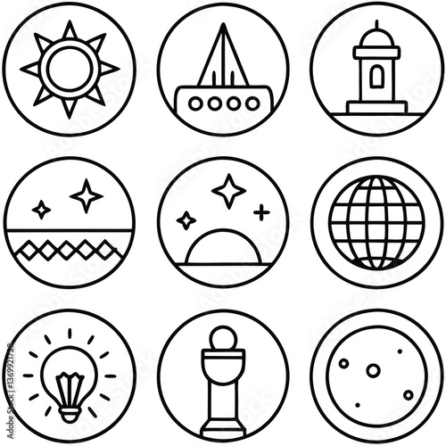 Black vector silhouette food icons collection for restaurant menu design