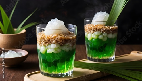 Indonesian Classic Es Cendol. photo