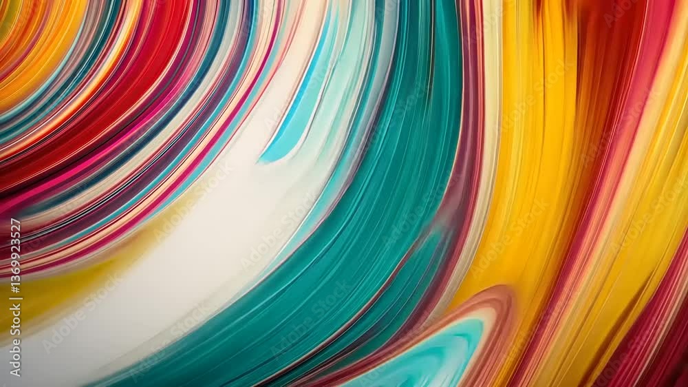 Vibrant abstract swirls of color creating a dynamic visual flow, ideal for artistic backgrounds