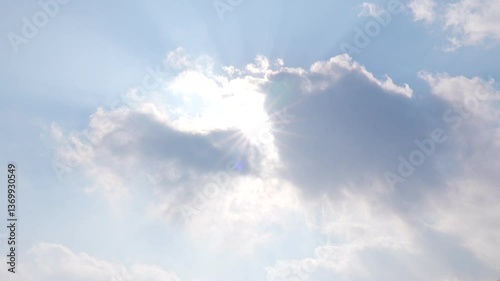 後光がさす雲