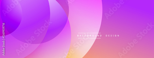 Abstract composition with layered circular elements, blending gradients and soft transitions, creating a sense of depth, motion, and visual harmony