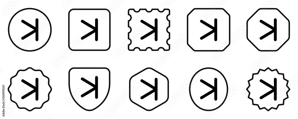 Vector arrow chevron with line right icon. Black, white background. Perfect for app and web interfaces, infographics, presentations, marketing, etc. Vector arrow chevron with line right icon. Black, white background. Perfect for app and web interfaces, infographics, presentations, marketing, etc.