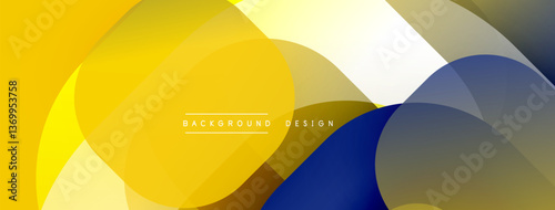 Abstract background with layered translucent gradient shapes
