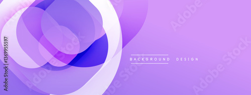 Abstract background with layered translucent gradient shapes