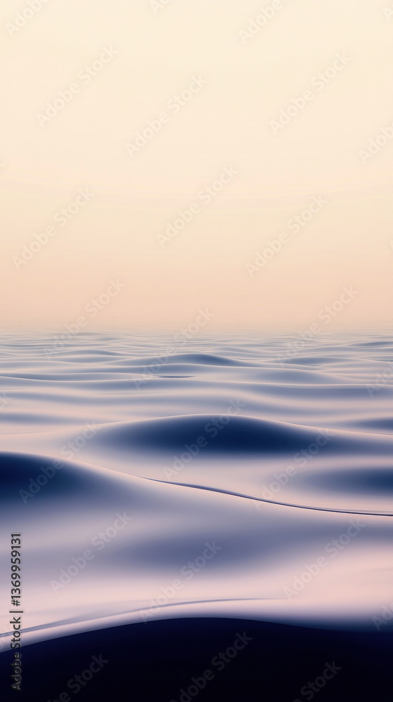 Obraz premium Calm Ocean Surface at Dusk