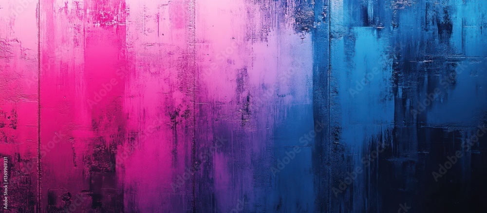 Fototapeta premium Abstract Wall Art Gradient Pink Blue