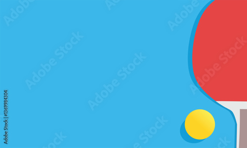 Great simple table tennis pingpong background design for any media