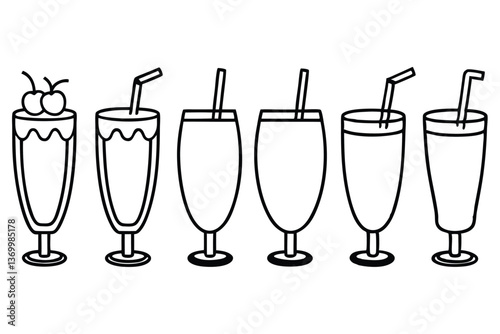 Lassi line art illustration for creative design ideas (1)