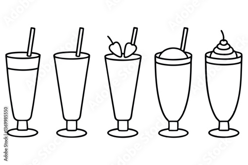 Lassi line art illustration for creative design ideas (3)
