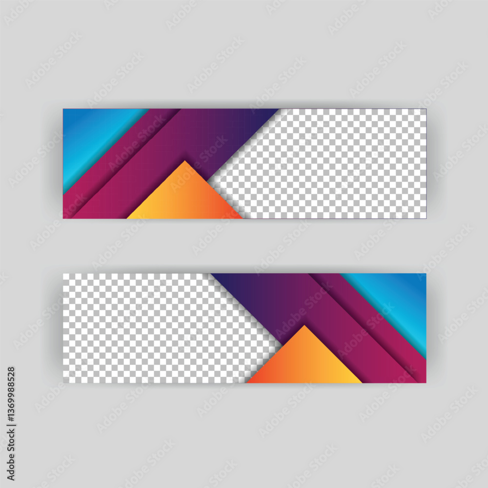 Fototapeta premium Colorful Geometric Banner Design (5)