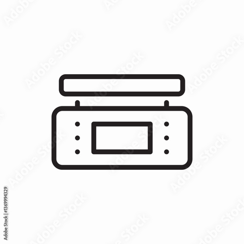 weight measurement icon vector sign