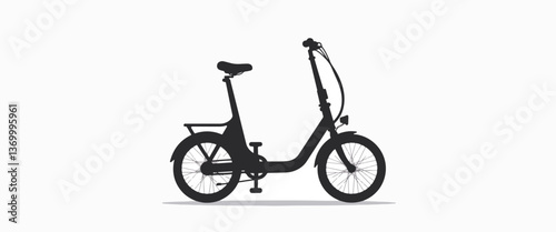 Sleek adaptive bicycle on white background, innovative design concept