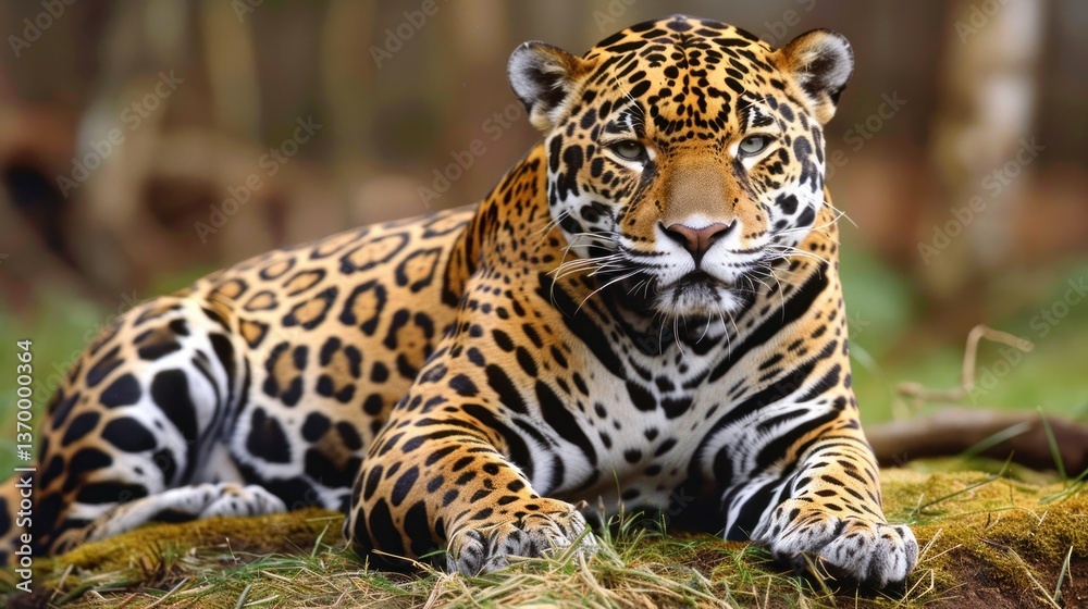 Obraz premium Jaguar Isolated on White Background