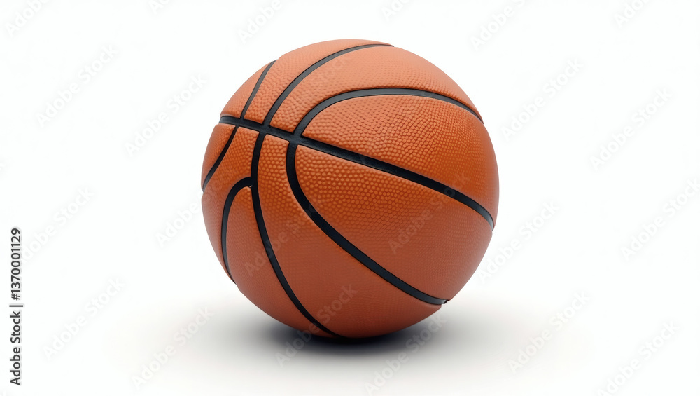 Classic Basketball with Textured Surface Classic Basketball with Textured Surface