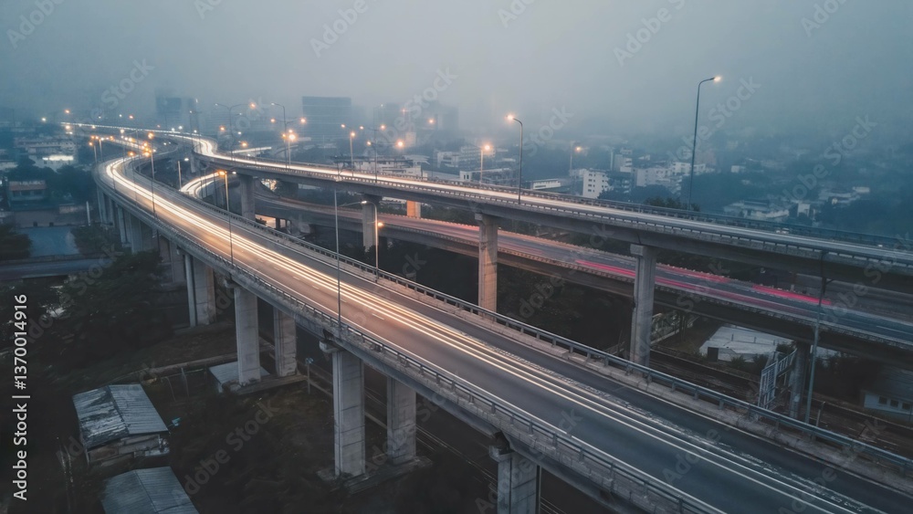 Naklejka premium road in the city