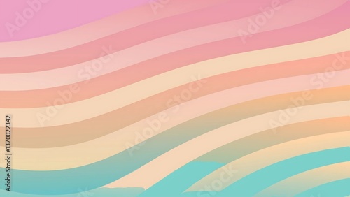 Pastel tint gradient background with wavy lines texture.