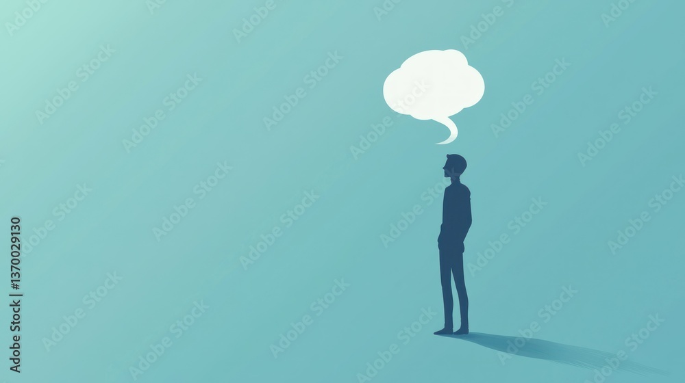 A vector illustration of a person with a foggy thought bubble above their head, representing confusion in a professional setting. A vector illustration of a person with a foggy thought bubble above their head, representing confusion in a professional setting.