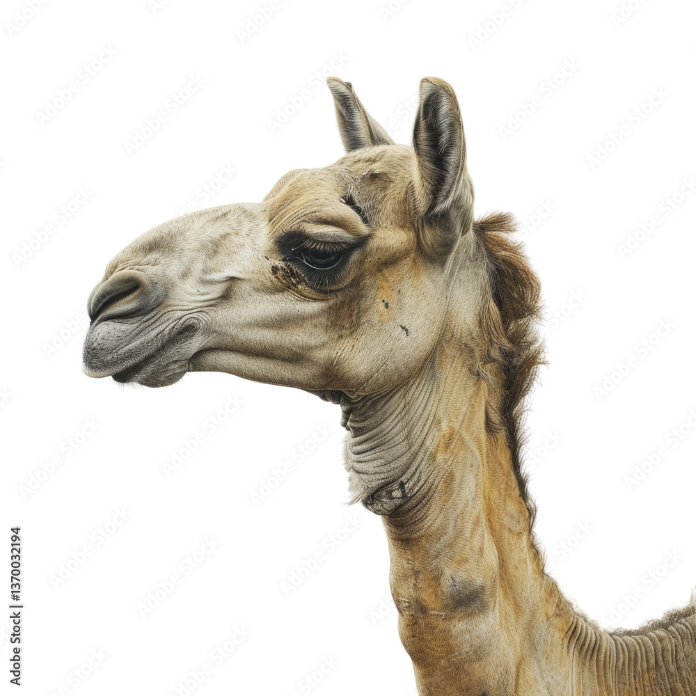 Obraz premium Camel white background