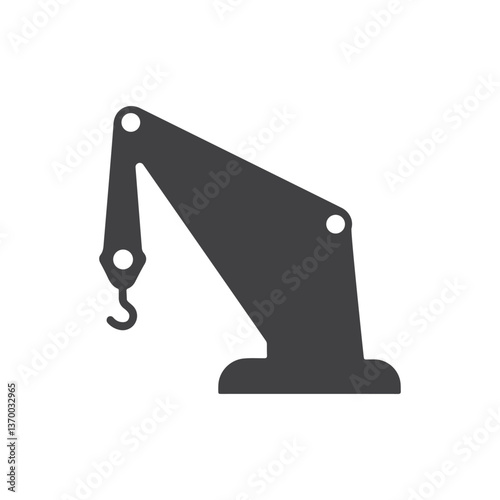 Crane Icon Silhouette Vector Art