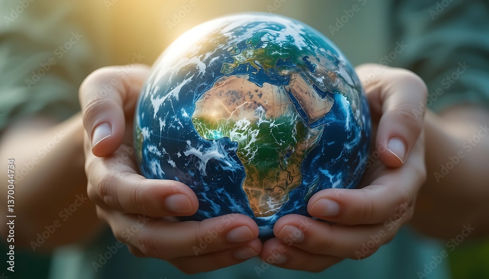 Earth Held in Caring Hands: A Symbol of Global Unity Earth Held in Caring Hands: A Symbol of Global Unity