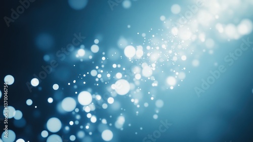 Soft Blue Bokeh Background with Glowing Circles and Dreamy Effect for Abstract Designs and Creative Projects