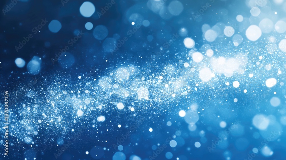 Abstract Blue Background with Sparkling Bokeh and Light Particles for Creative Design Projects Abstract Blue Background with Sparkling Bokeh and Light Particles for Creative Design Projects