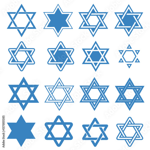 Star of Israel Vector Design Art Sticker