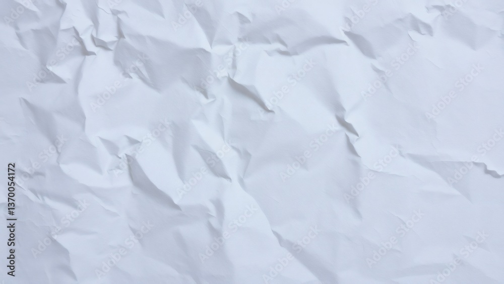 Obraz premium Crumpled White Paper Texture Background