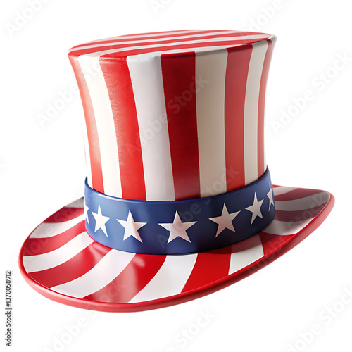 American Flag Top Hat: 4th July Hat
