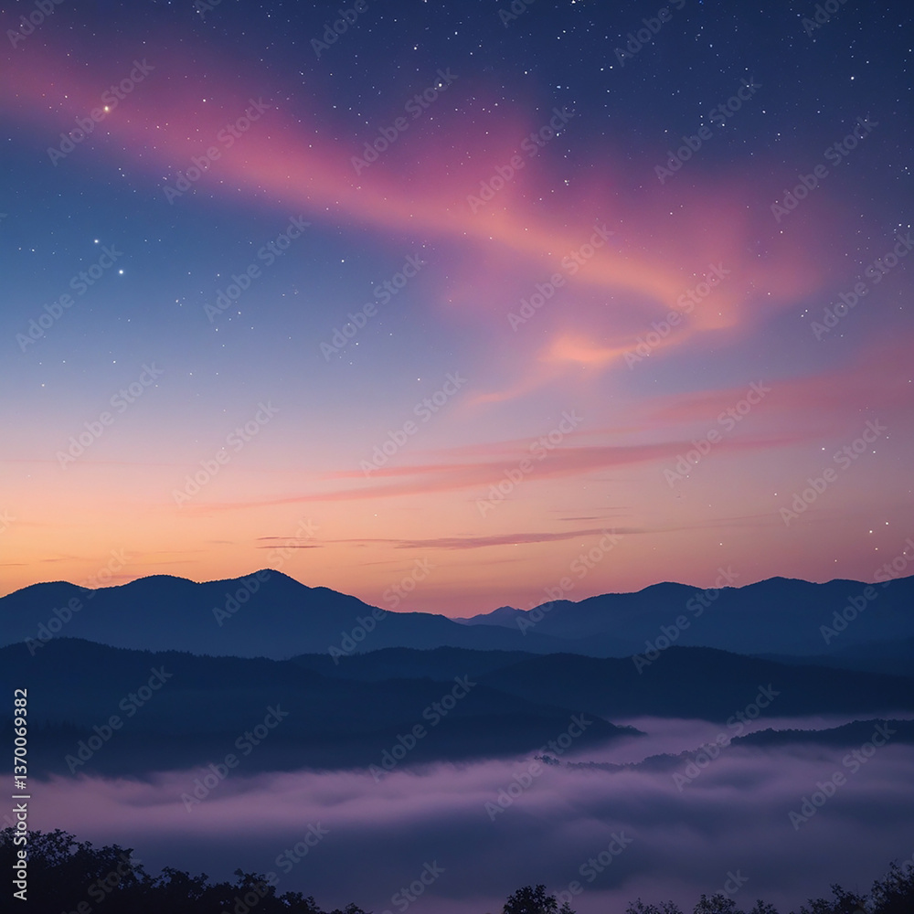 Fototapeta premium sunrise over the mountains