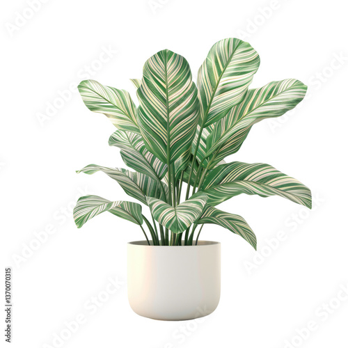 Houseplant calathea no background