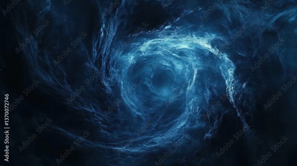 Obraz premium Abstract swirling vortex in dark space. Possible background use