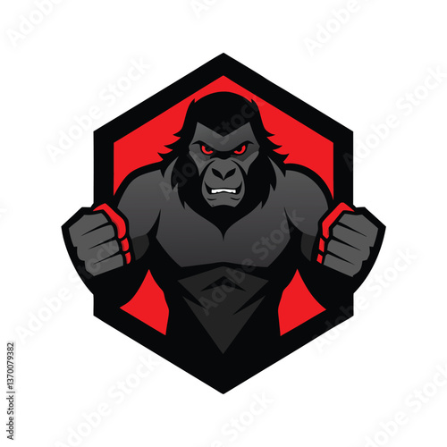 Gorilla vector art illustration