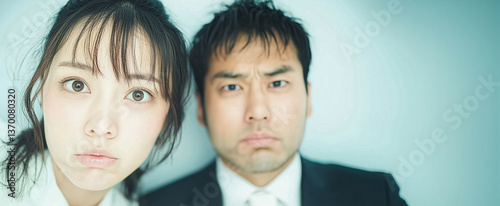 不平不満が顔に出ている会社員の表情