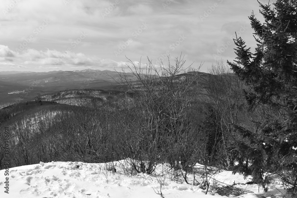 Mont Singer 28 Mars 2025 - N&B